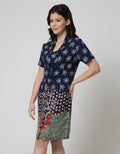 Arjuna Weda Maduraan Print Dress Batik Wanita