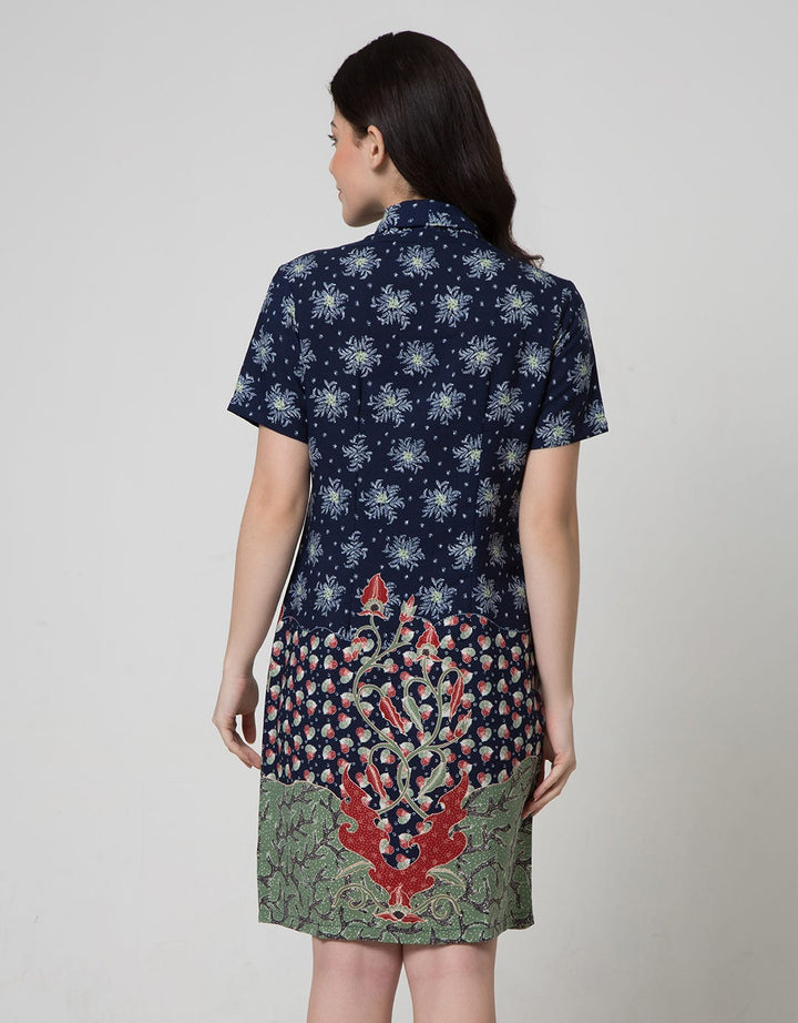 Arjuna Weda Maduraan Print Dress Batik Wanita