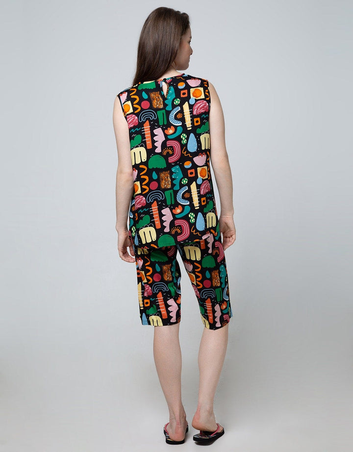 Nevada Short Sleeve Pajama Capri