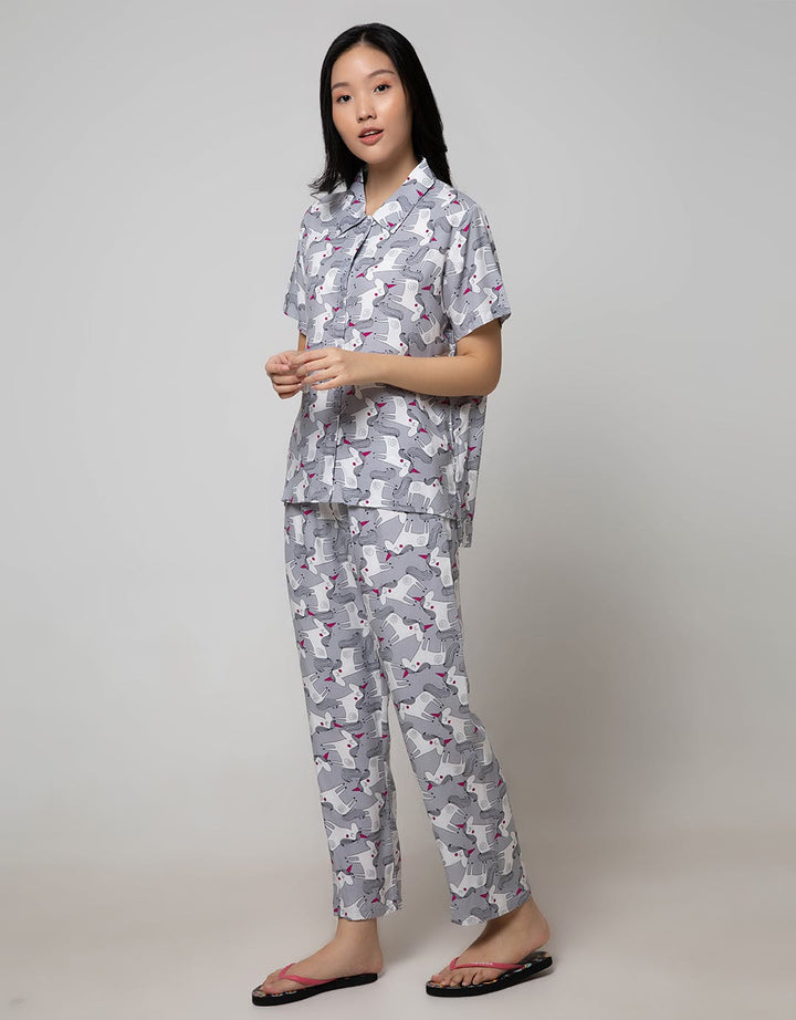 Nevada Short Sleeve Pajama Pants Doodle Unicorn