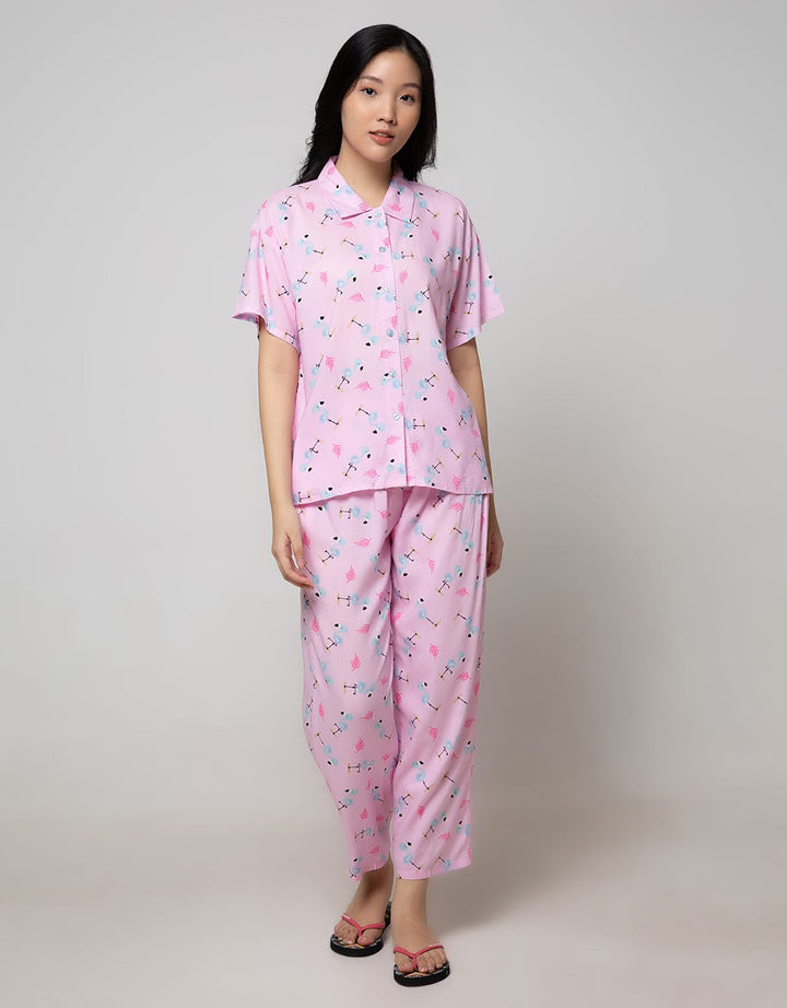 Nevada Short Sleeve Pajama Pants Wonderful Minggo