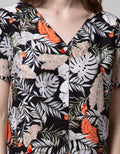 St. Yves Short Sleeve Pajama Pants Leaf Flok