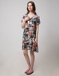 St. Yves Short Sleeve Midi Dress Leaf Flok
