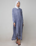 St. Yves Long Sleeve Maxi Dress Classic Print
