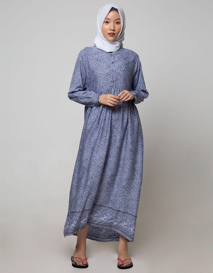 St. Yves Long Sleeve Maxi Dress Classic Print