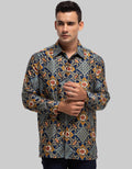 Arjuna Weda Almond Flower Batik Shirt