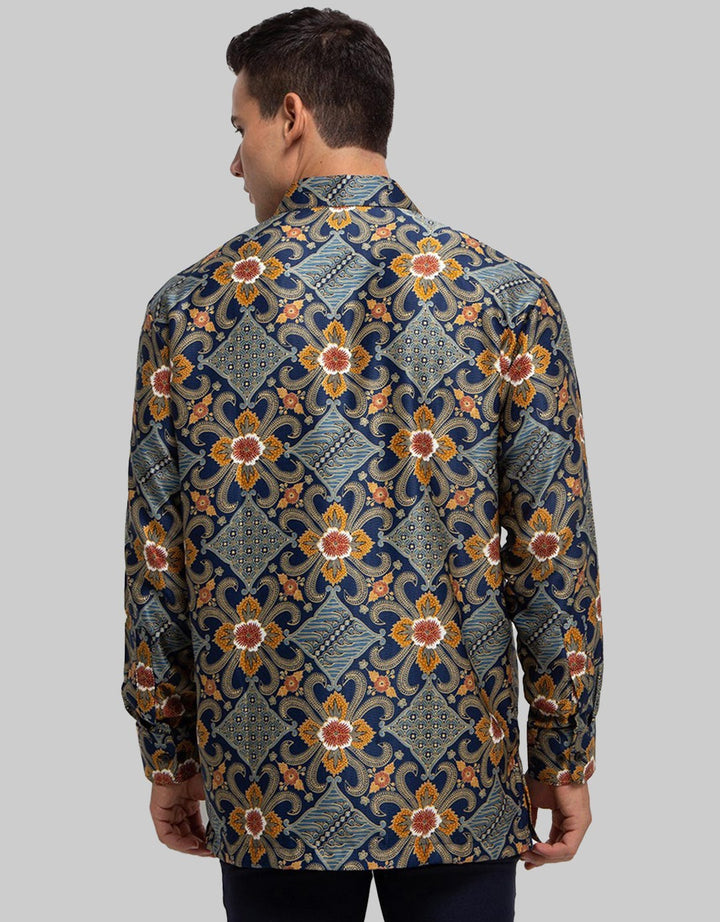 Arjuna Weda Almond Flower Batik Shirt