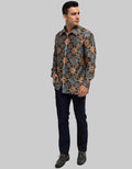 Arjuna Weda Almond Flower Batik Shirt