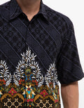 Arjuna Weda Kawung Heart Batik Shirt