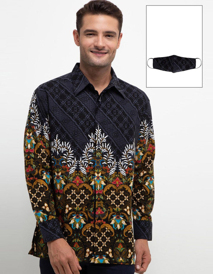Arjuna Weda Kawung Heart Batik Shirt
