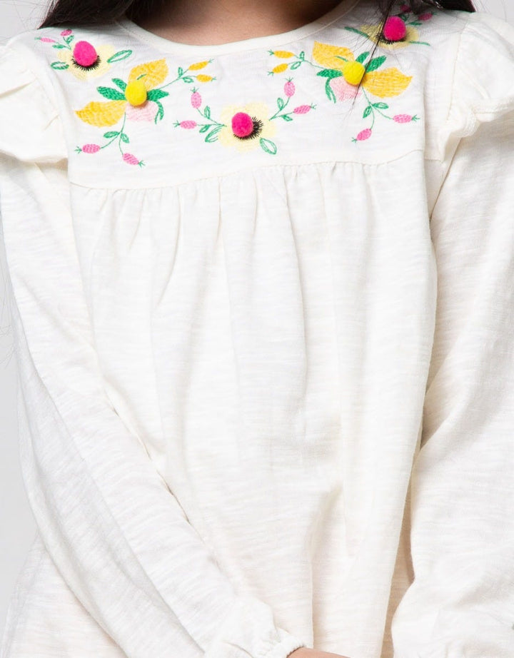 Nohea Floral Embroidery Tunic