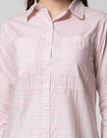Point One Girl Fabia Stripe Pink Blouse