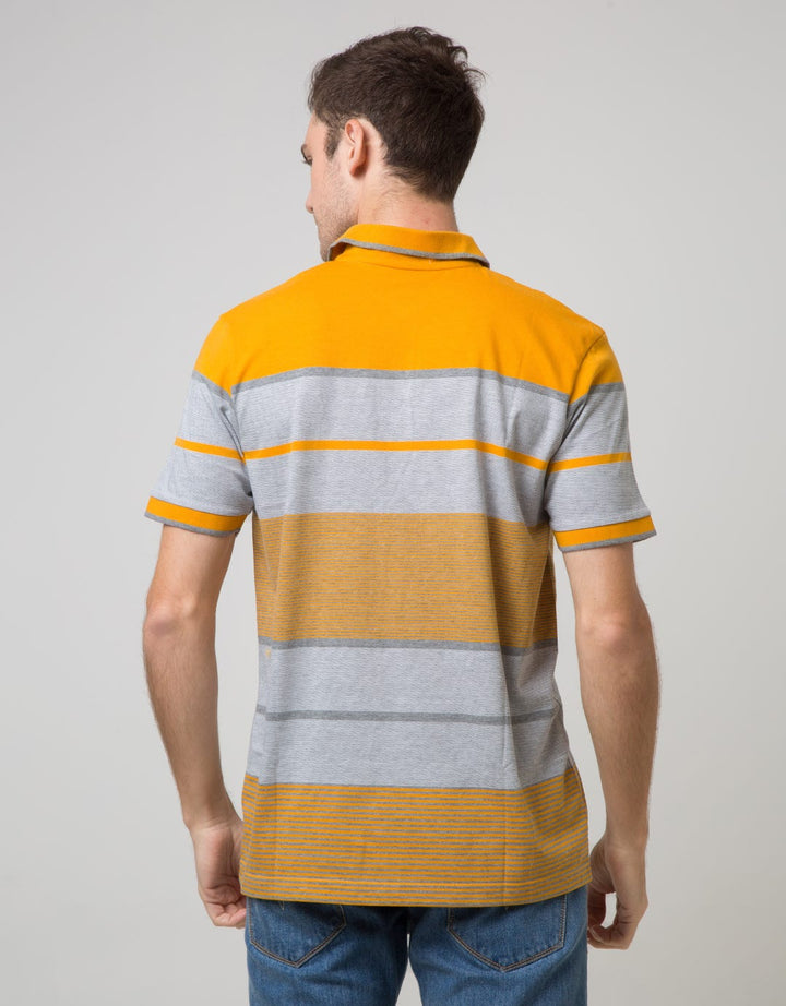 Walrus Kaos Polo Pria Motif Garis Dominan