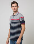 Walrus Kaos Polo Pria Motif Garis