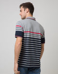 Walrus Kaos Polo Pria Motif Garis
