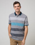 Walrus Kaos Polo Pria Motif Garis Soft Look