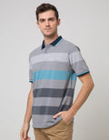 Walrus Kaos Polo Pria Motif Garis Soft Look