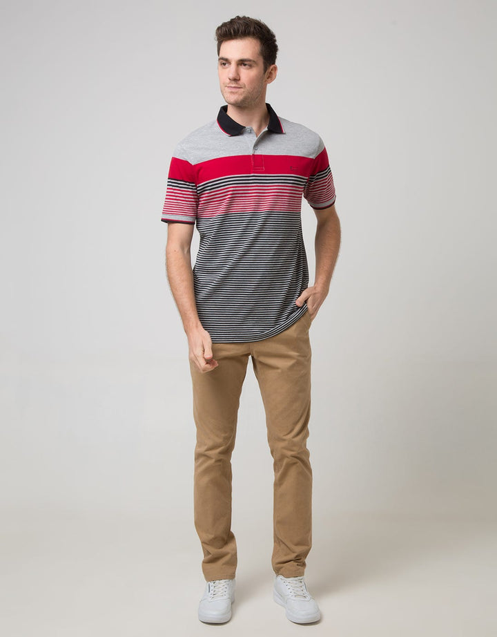 Walrus Men's Polo Shirt Big Red Motif