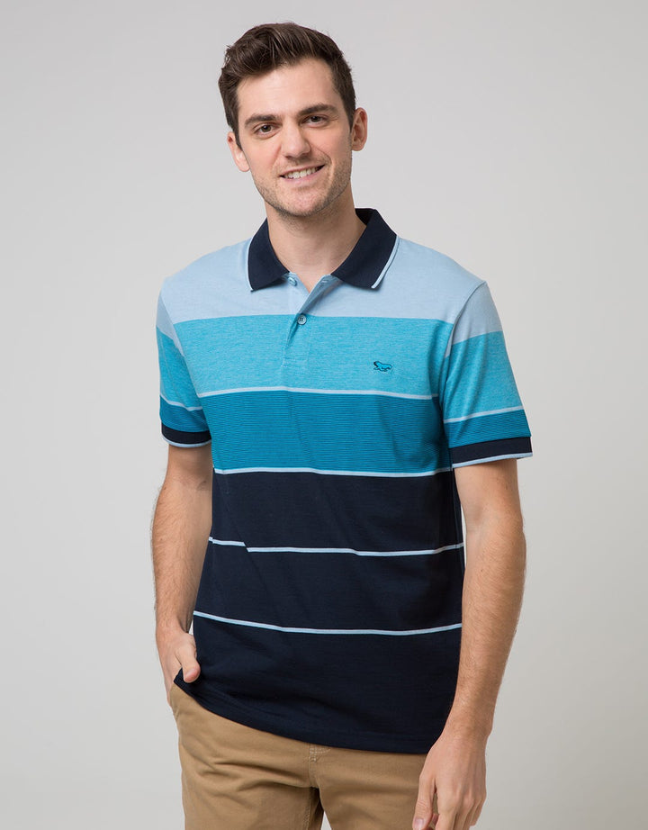 Walrus Kaos Polo Pria Motif Garis (Salur) Walrus T11876B