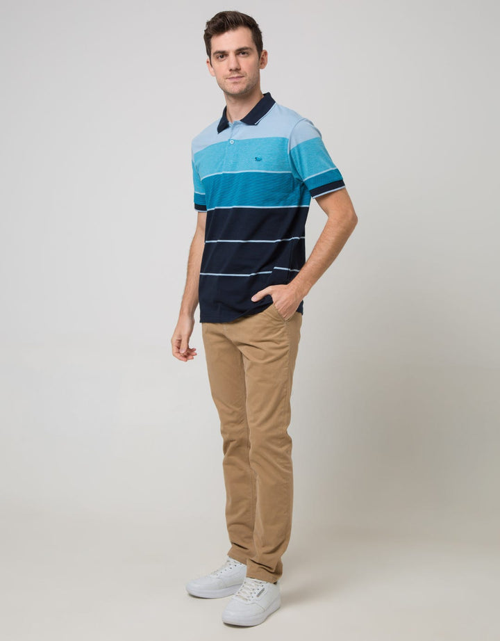 Walrus Kaos Polo Pria Motif Garis (Salur) Walrus T11876B
