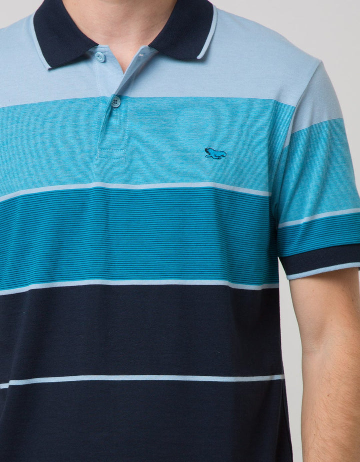 Walrus Kaos Polo Pria Motif Garis (Salur) Walrus T11876B