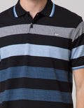 Walrus Kaos Polo Pria Motif Garis Besar