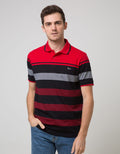 Walrus Kaos Polo Pria Motif Multi Garis