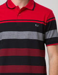 Walrus Kaos Polo Pria Motif Multi Garis