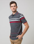 Walrus Kaos Polo Pria Motif Garis