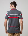 Walrus Kaos Polo Pria Motif Garis