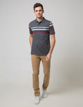Walrus Kaos Polo Pria Motif Garis