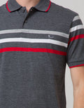 Walrus Kaos Polo Pria Motif Garis