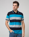 Walrus Men's Polo Shirt Striped Pattern Color Combination