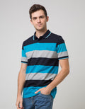 Walrus Men's Polo Shirt Striped Pattern Color Combination