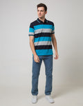 Walrus Men's Polo Shirt Striped Pattern Color Combination