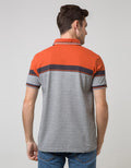 Walrus Kaos Polo Pria Motif Garis Tengah