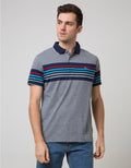 Walrus Kaos Polo Pria Motif Garis