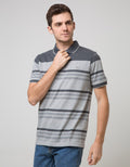 Walrus Kaos Polo Pria Motif Garis