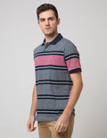 Walrus Kaos Polo Pria Motif Big Red Line