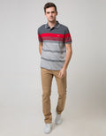 Walrus Men's Polo Shirt Striped Combination Motif