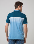 Walrus Kaos Polo Pria Motif Garis Gradasi