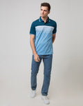 Walrus Kaos Polo Pria Motif Garis Gradasi