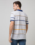 Walrus Kaos Polo Pria Motif Garis Kecil