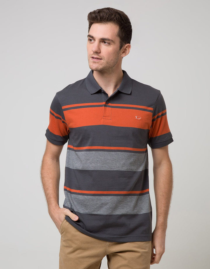 Walrus Kaos Polo Pria Motif Garis-Garis