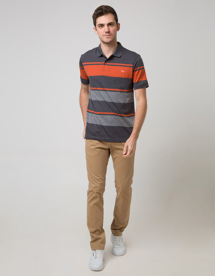 Walrus Kaos Polo Pria Motif Garis-Garis