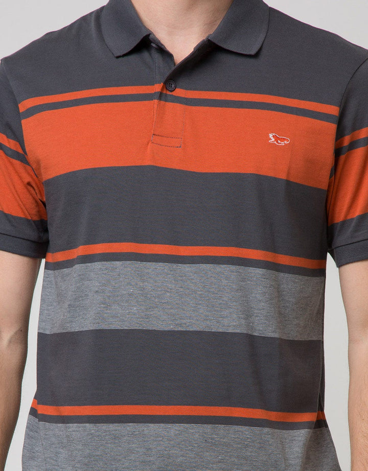 Walrus Kaos Polo Pria Motif Garis-Garis