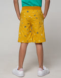 Little M Short Pants Woven Print Robot Rib