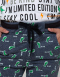 Little M Short Pants Knit Terry Rib Fullprint Dino