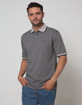 Cole Short Sleeve Polo Shirt Solid Texture