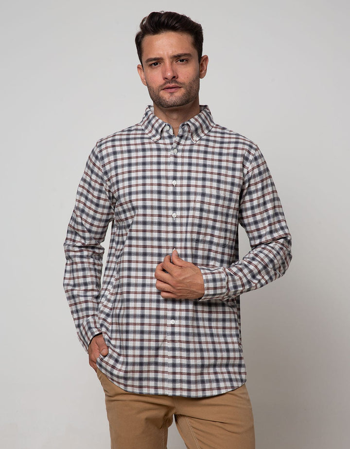 Cole Long Sleeve Shirt Woven Medium Check